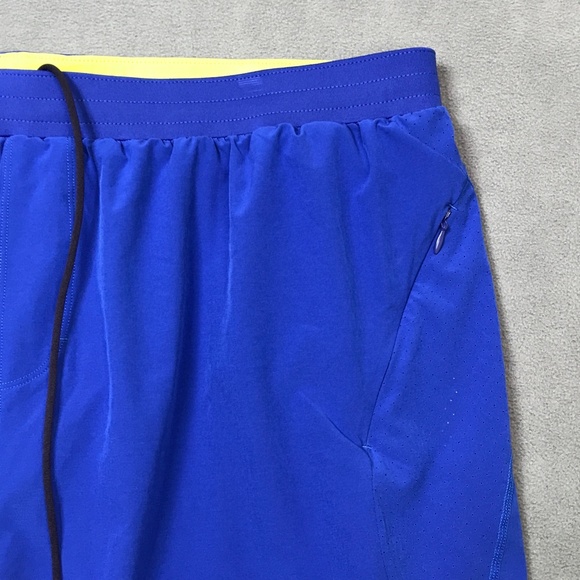 Rhone Active Shorts Mens XXL Lined 5" Workout Run Gym Blue Stretch Polyester 2XL - Picture 6 of 12